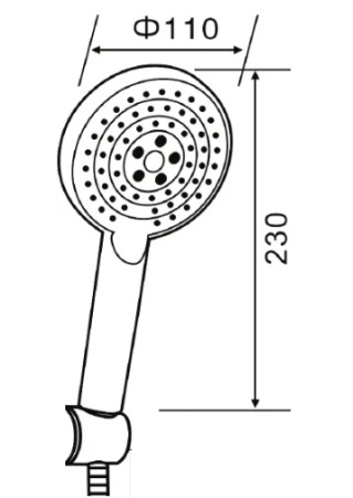 Душевой набор Orange Style LM53b черный